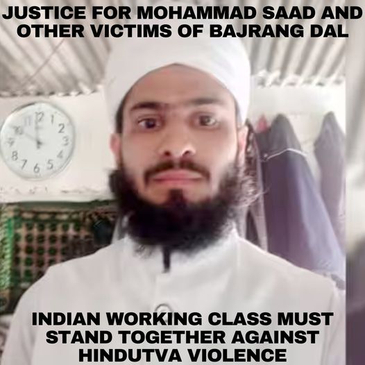Justice for Mohammad Saad and other victims of Bajrang Dal